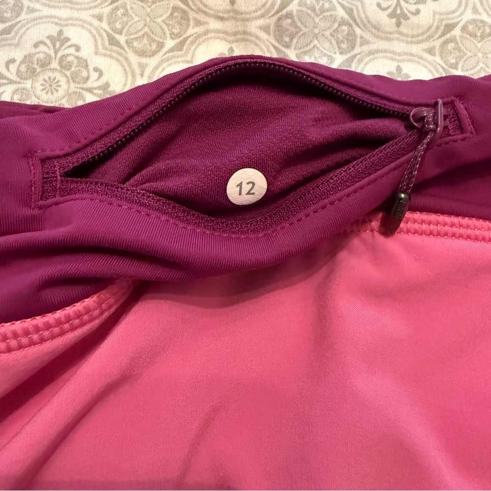LULULEMON Pace Rival Skort Pink Paradise Size 12 - Picture 13 of 16